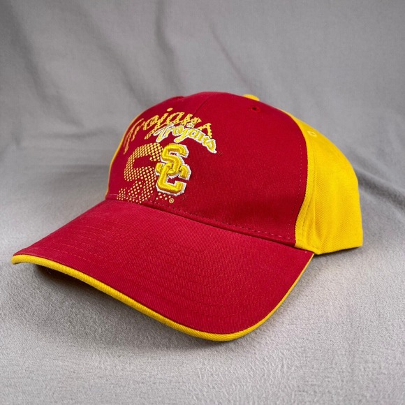 USC Trojans Hat Boys Red Strapback‎ Cap College Sports Football NCAA - Picture 11 of 11